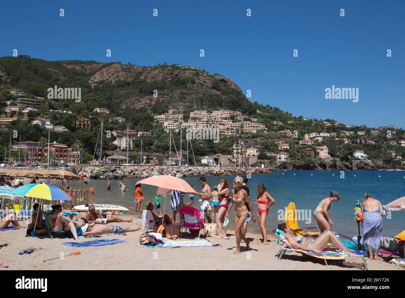 Magellan Beach at Port Théoule, Theole sur Mer, Côte d'Azur, French