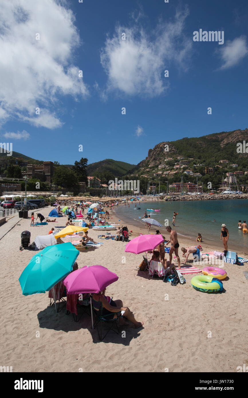 Magellan Beach at Port Théoule, Theole sur Mer, Côte d'Azur, French