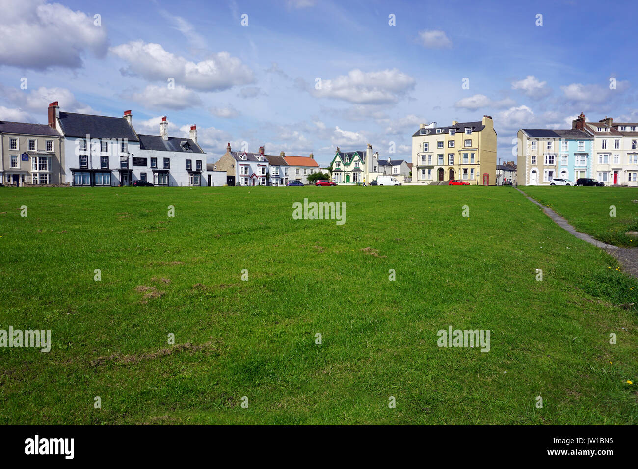 View of The Green Seaton Carew Hartlepool England showing a variety of