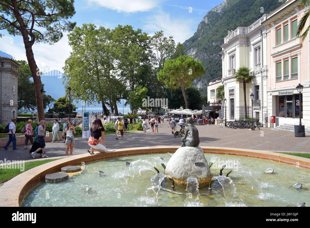 Riva del Garda Lake Garda Italy Stock Photo