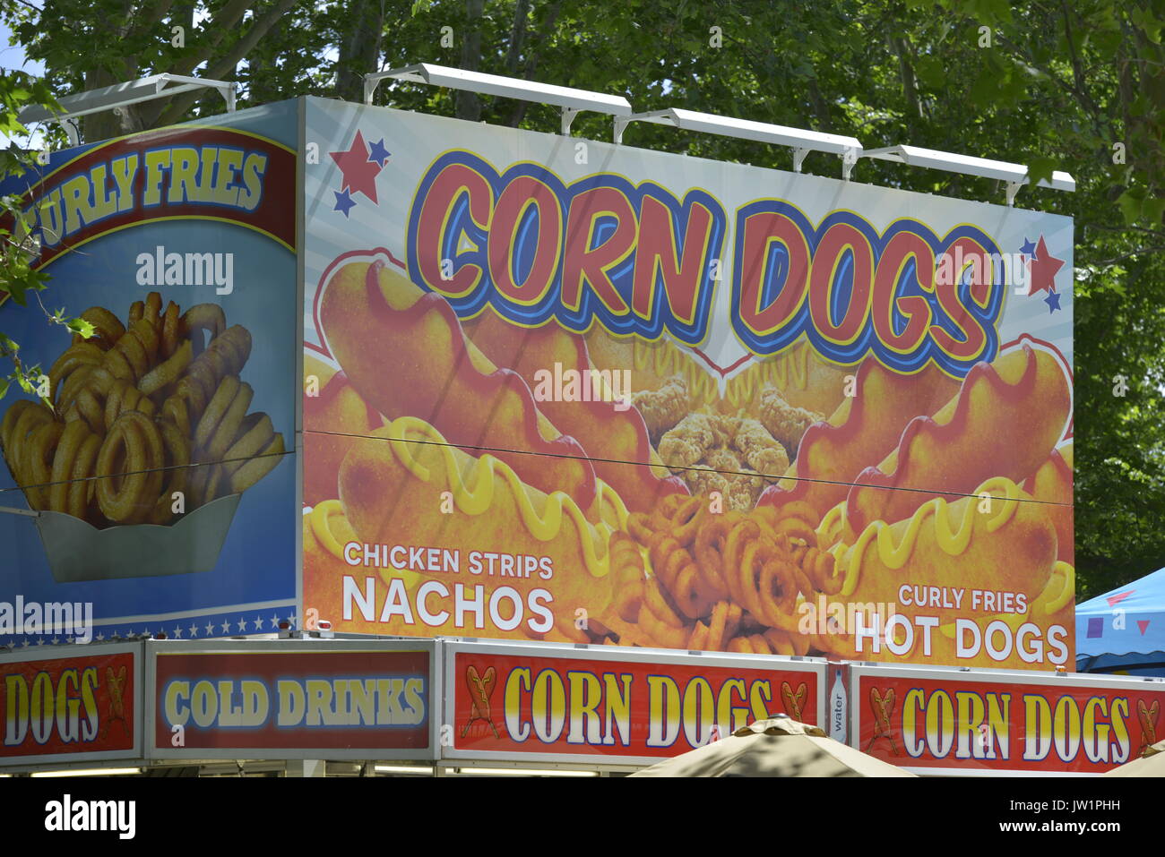 Carnival Food, Emmett Cherry Festival, Emmett, Idaho, USA Stock Photo