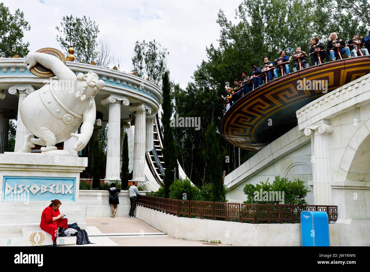Parc Asterix, amusement park, France Stock Photo - Alamy