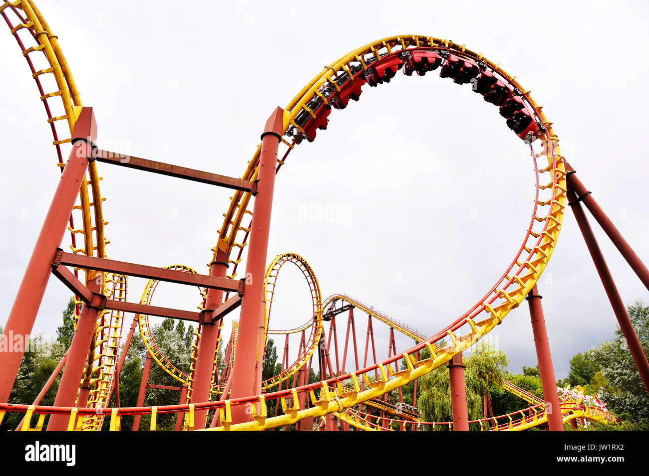 Parc Asterix Amusement Park France Stock Photo Alamy