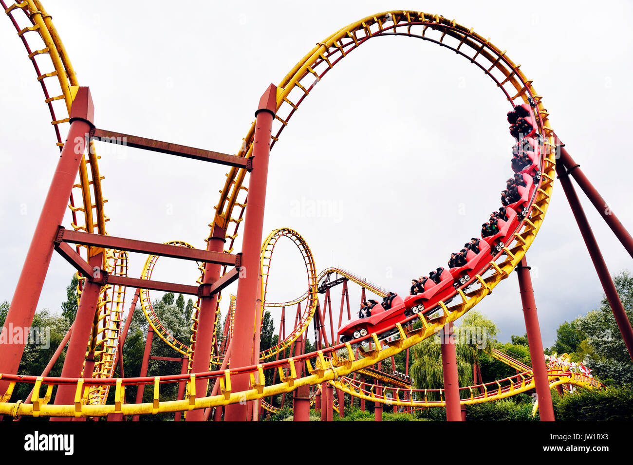 Parc Asterix, amusement park, France Stock Photo - Alamy