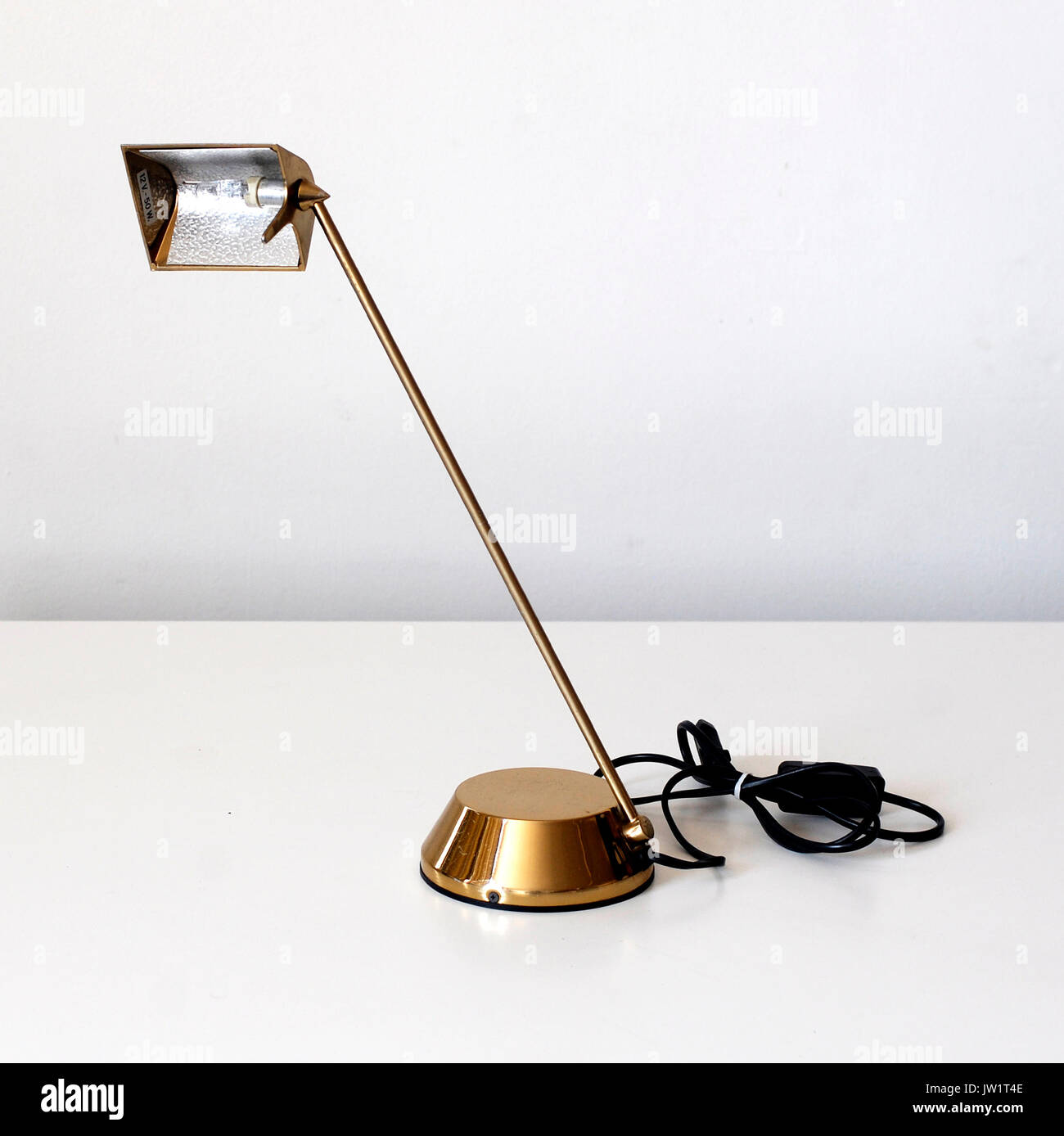 Vintage Desk Lamp Made By Golden Color Metal Brand Fase Made In