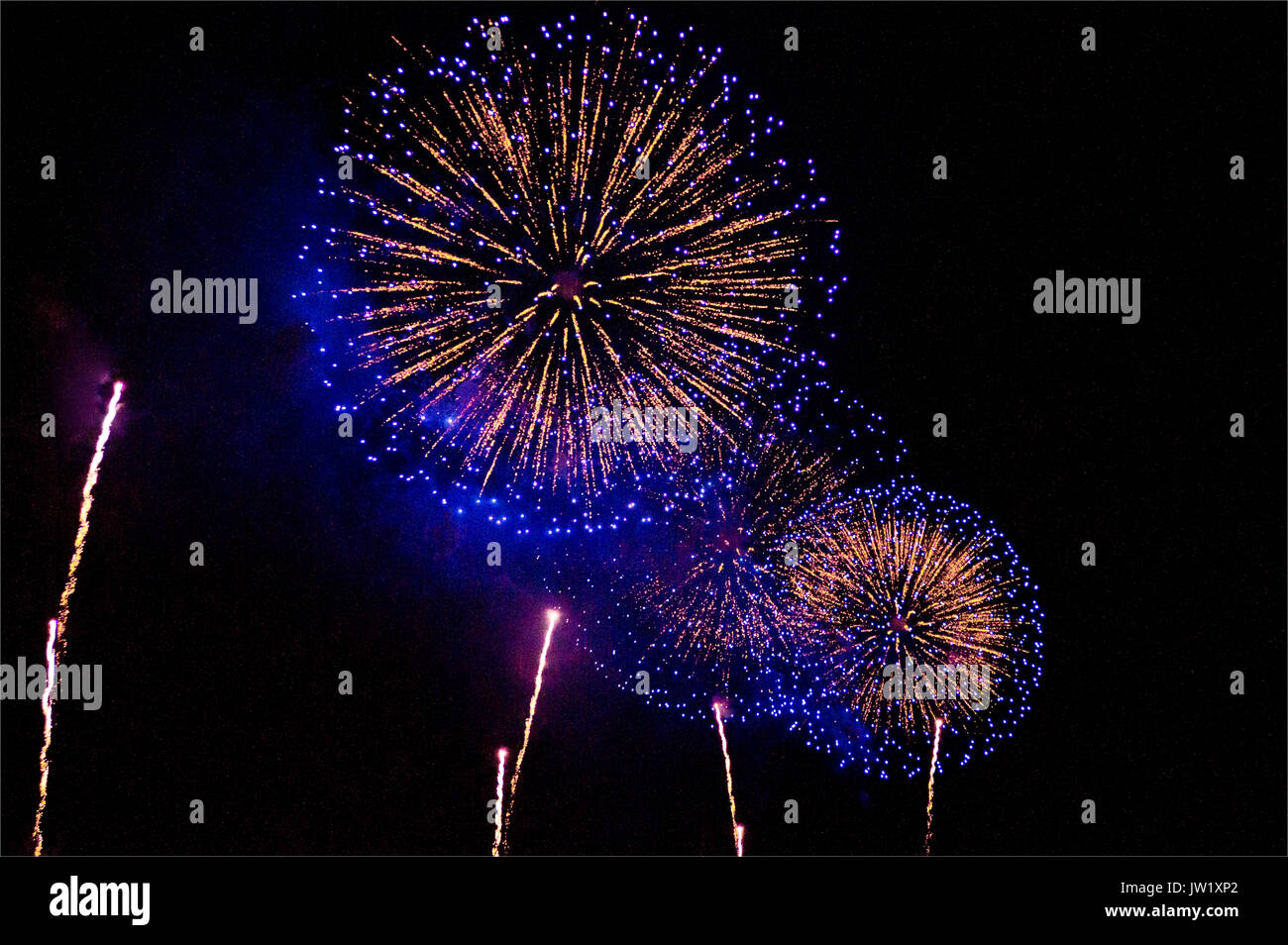 fireworks display Stock Photo