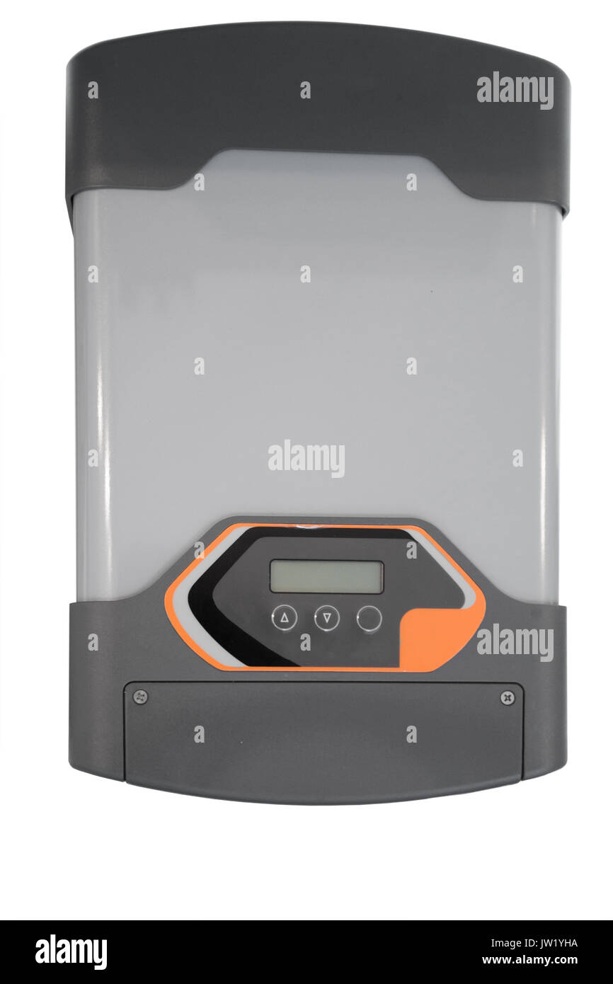 Nautical equipment battery charger (NRG) isolated on white Stock Photo