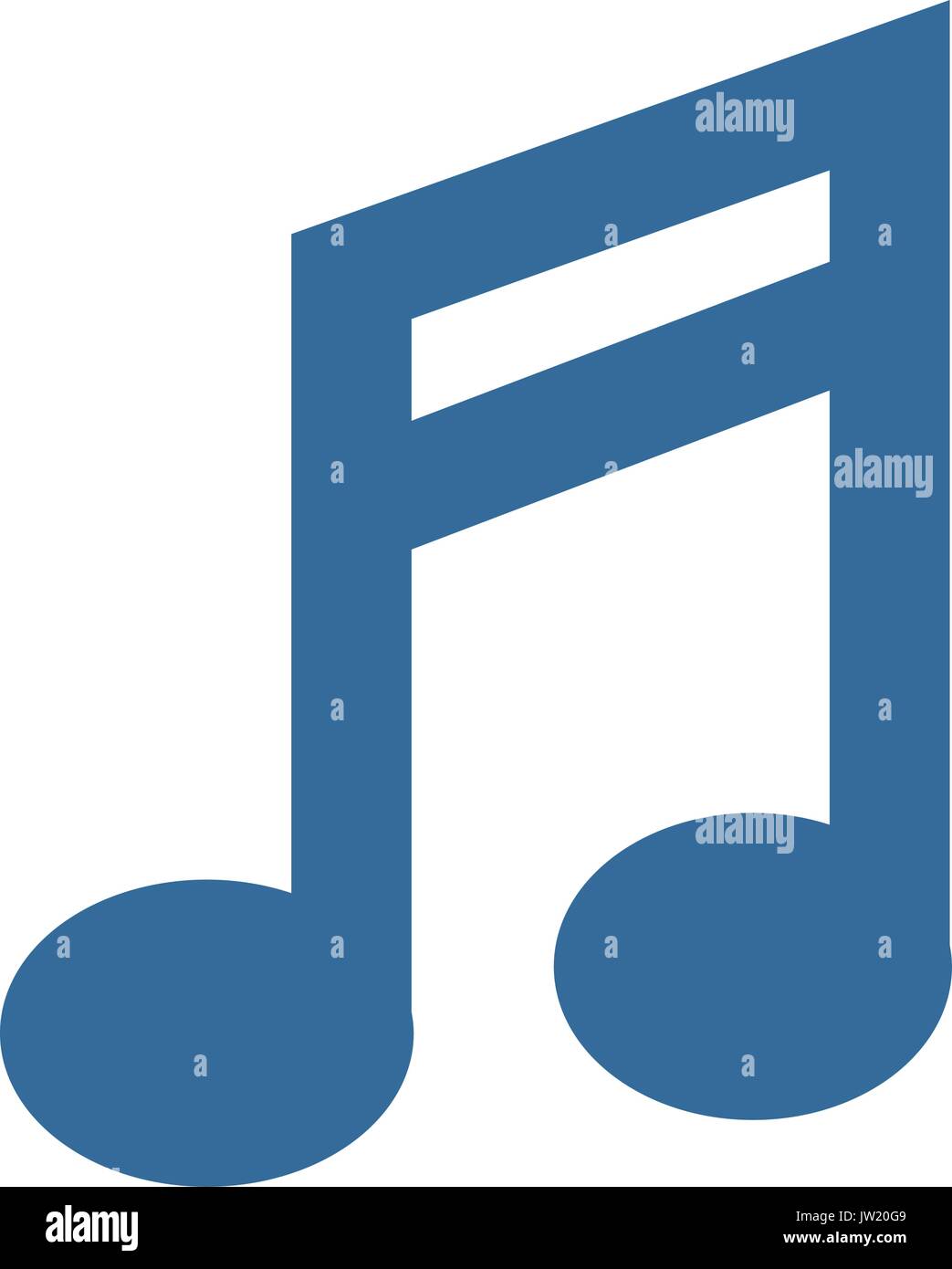 musical note icon over white background vector illustration Stock ...