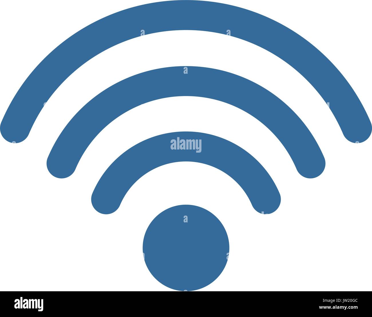 wifi sign icon over white background vector illustration Stock Vector ...