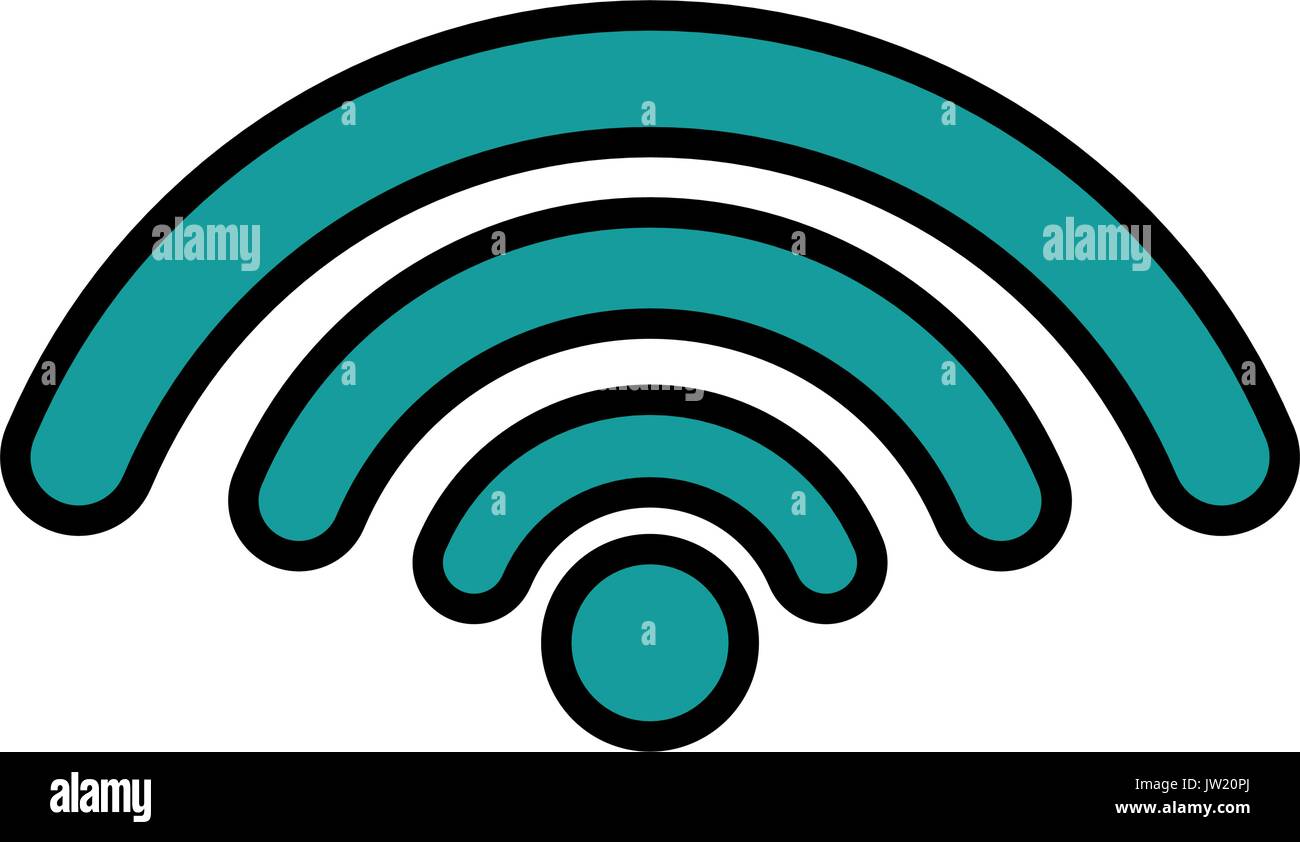 wifi sign icon over white background vector illustration Stock Vector ...