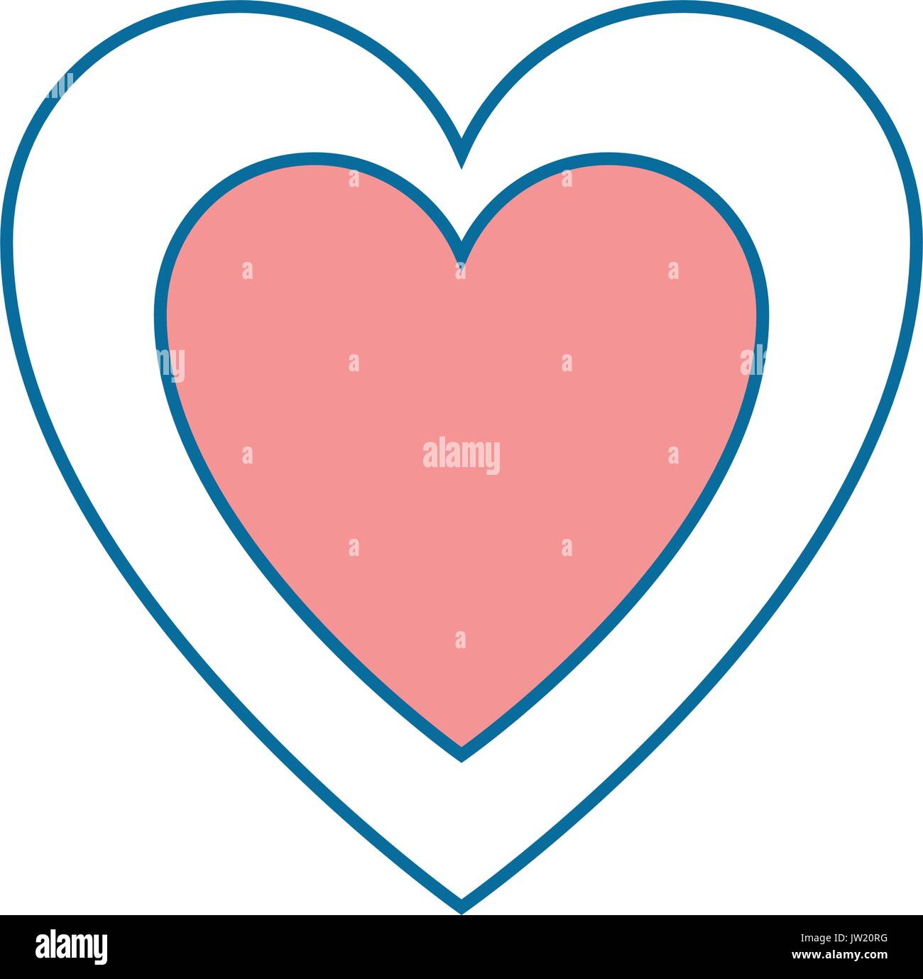 heart icon over white background vector illustration Stock Vector Image ...