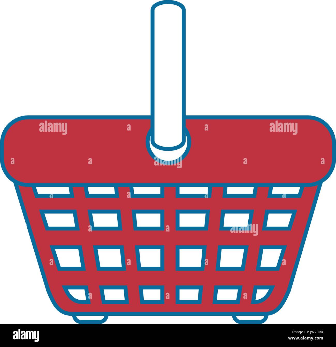 shopping basket icon over white background vector illustration Stock ...