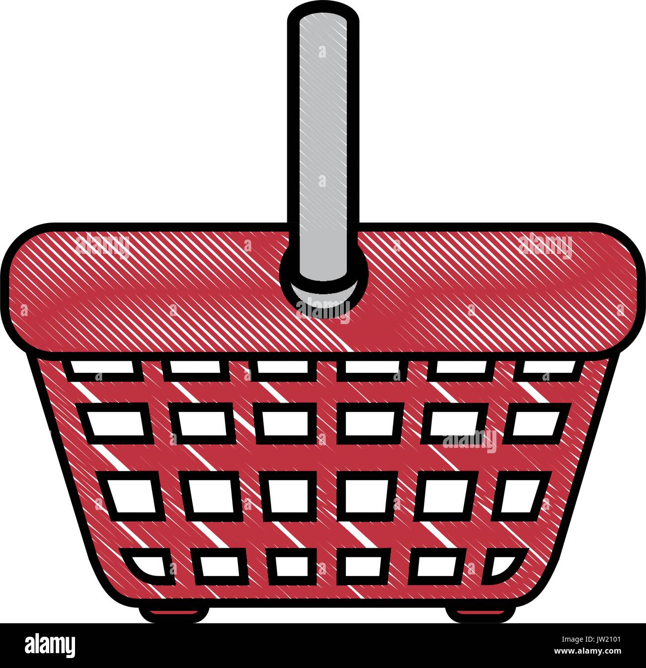 shopping basket icon over white background vector illustration Stock ...