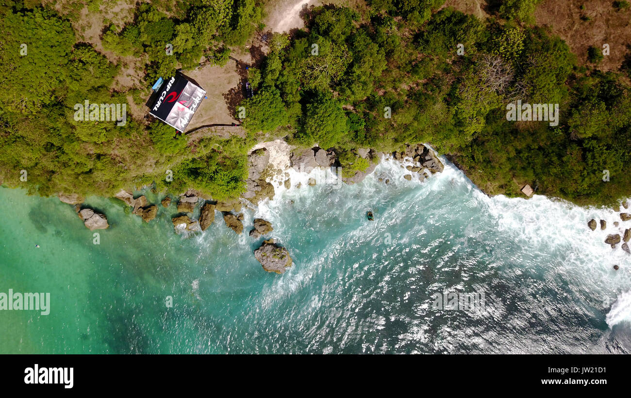 Rip Curl Cup Padang Padang Stock Photo