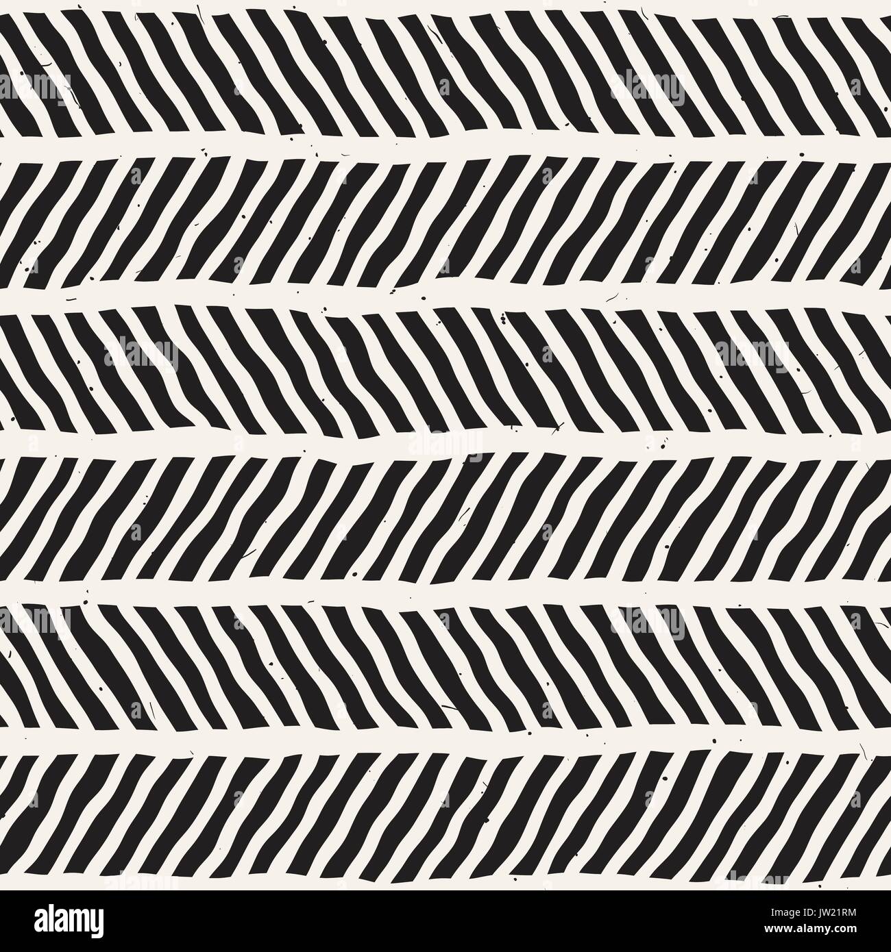 Seamless pattern with hand drawn brush strokes. Ink doodle grunge ...