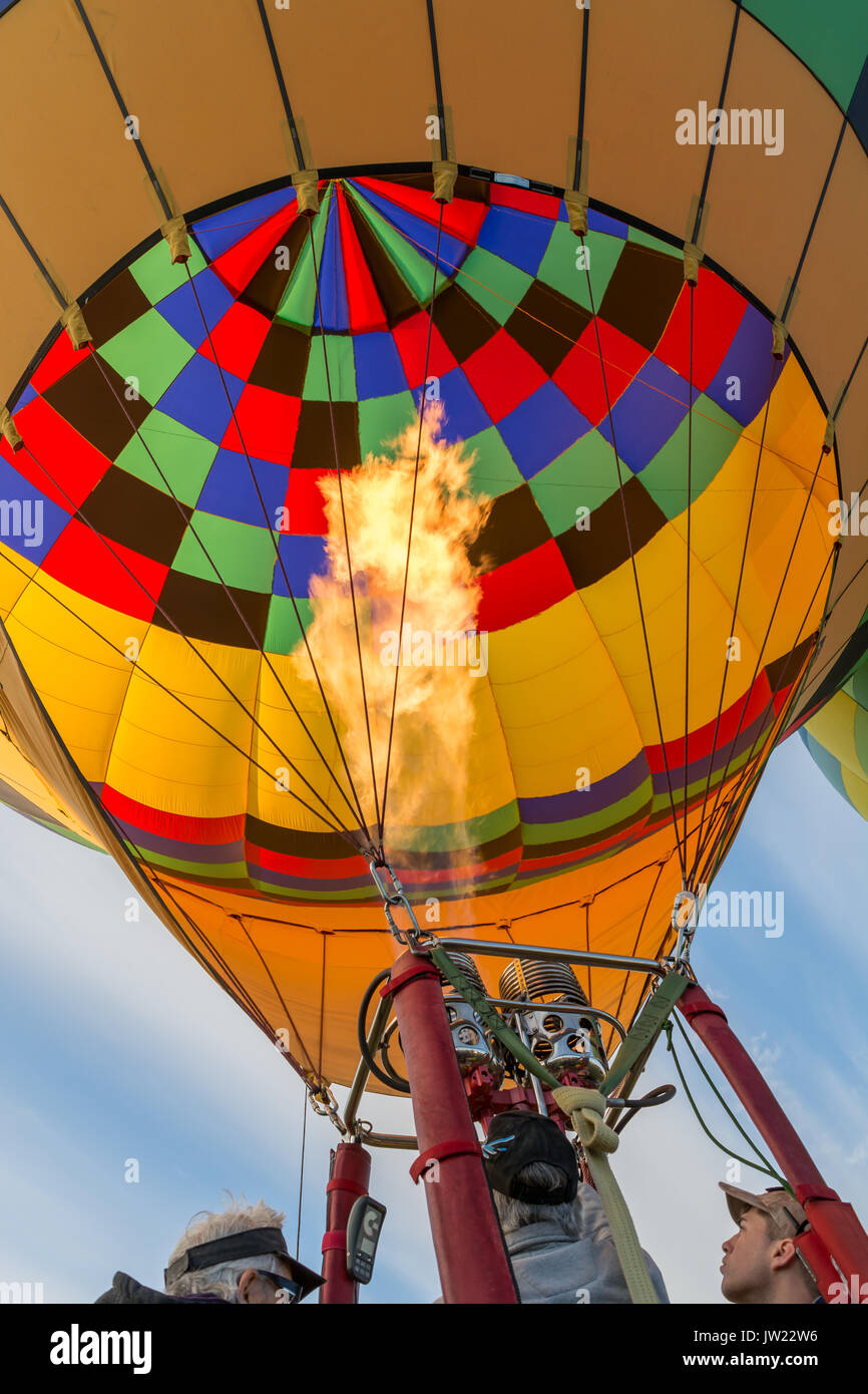 Hot air balloons at he yuma balloon festival in yuma hires stock