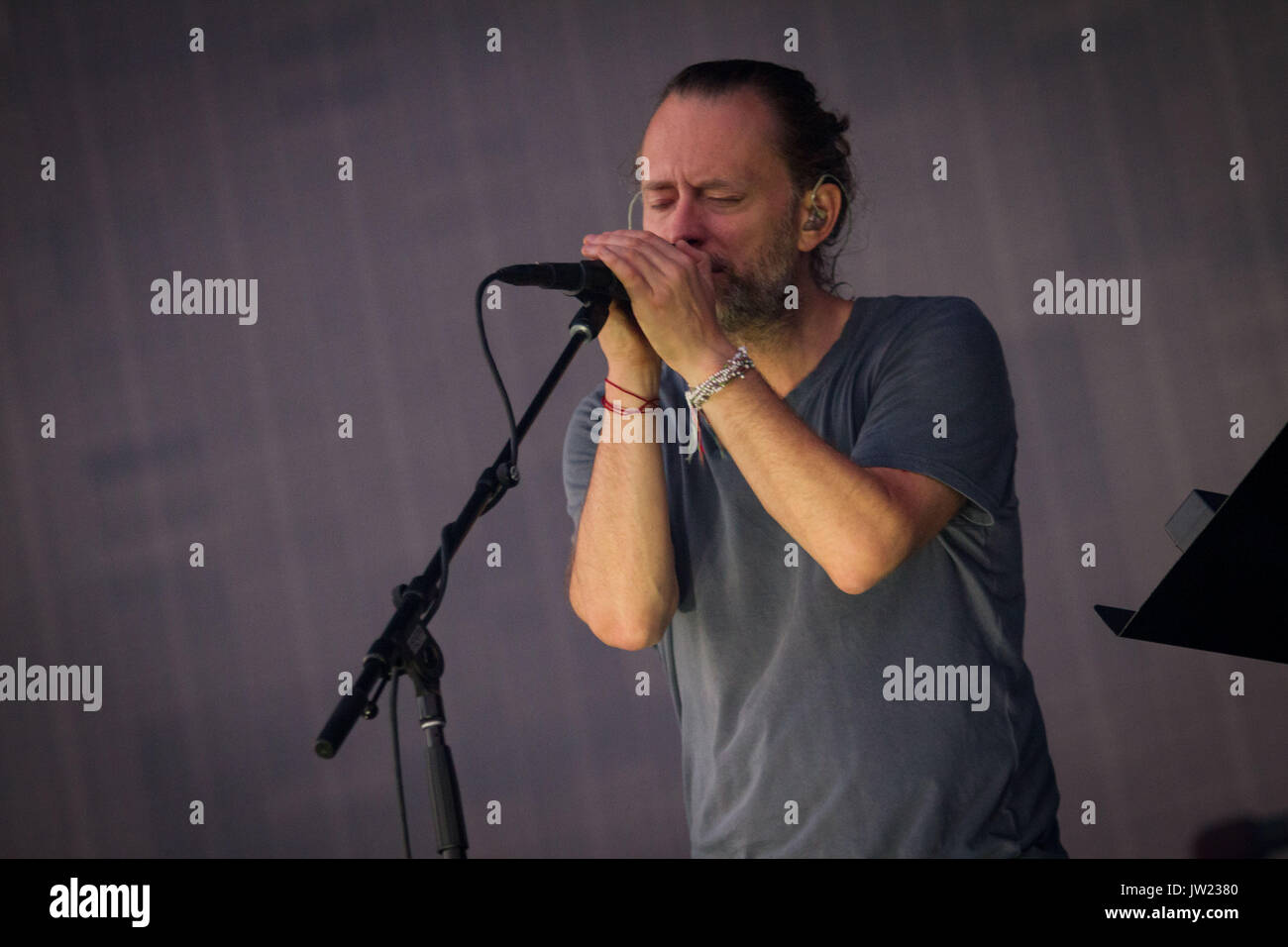 Monza, Italy 16th of June 2017 Radiohead performs live at I-Days Festival, Autodromo di Monza. © Davide Merli / Alamy Live News Stock Photo