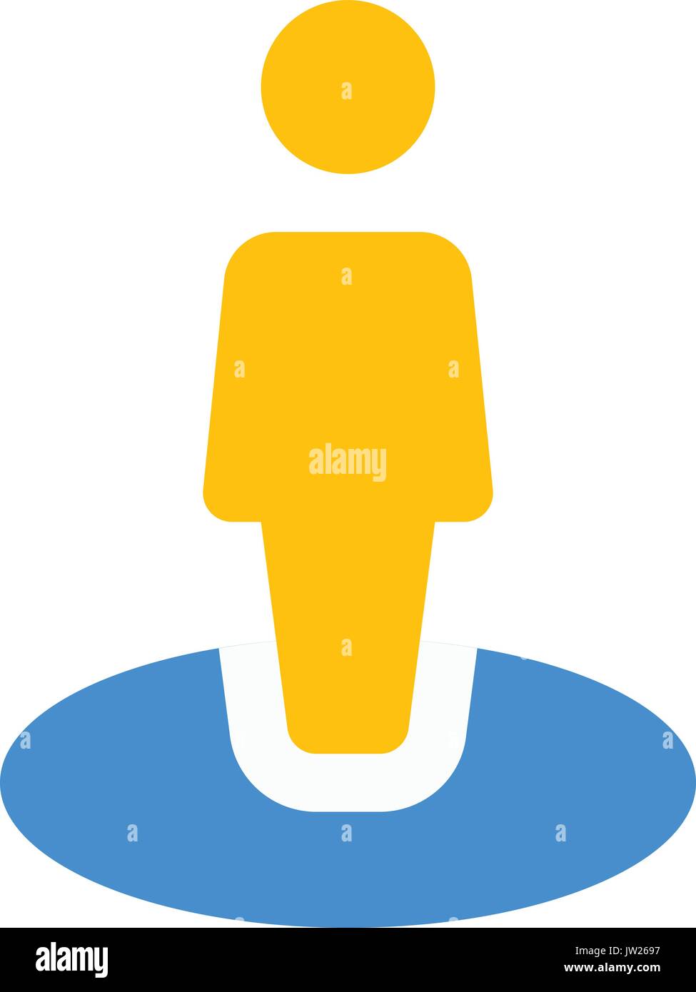 Gps user icon vector Stock Vector Images - Alamy