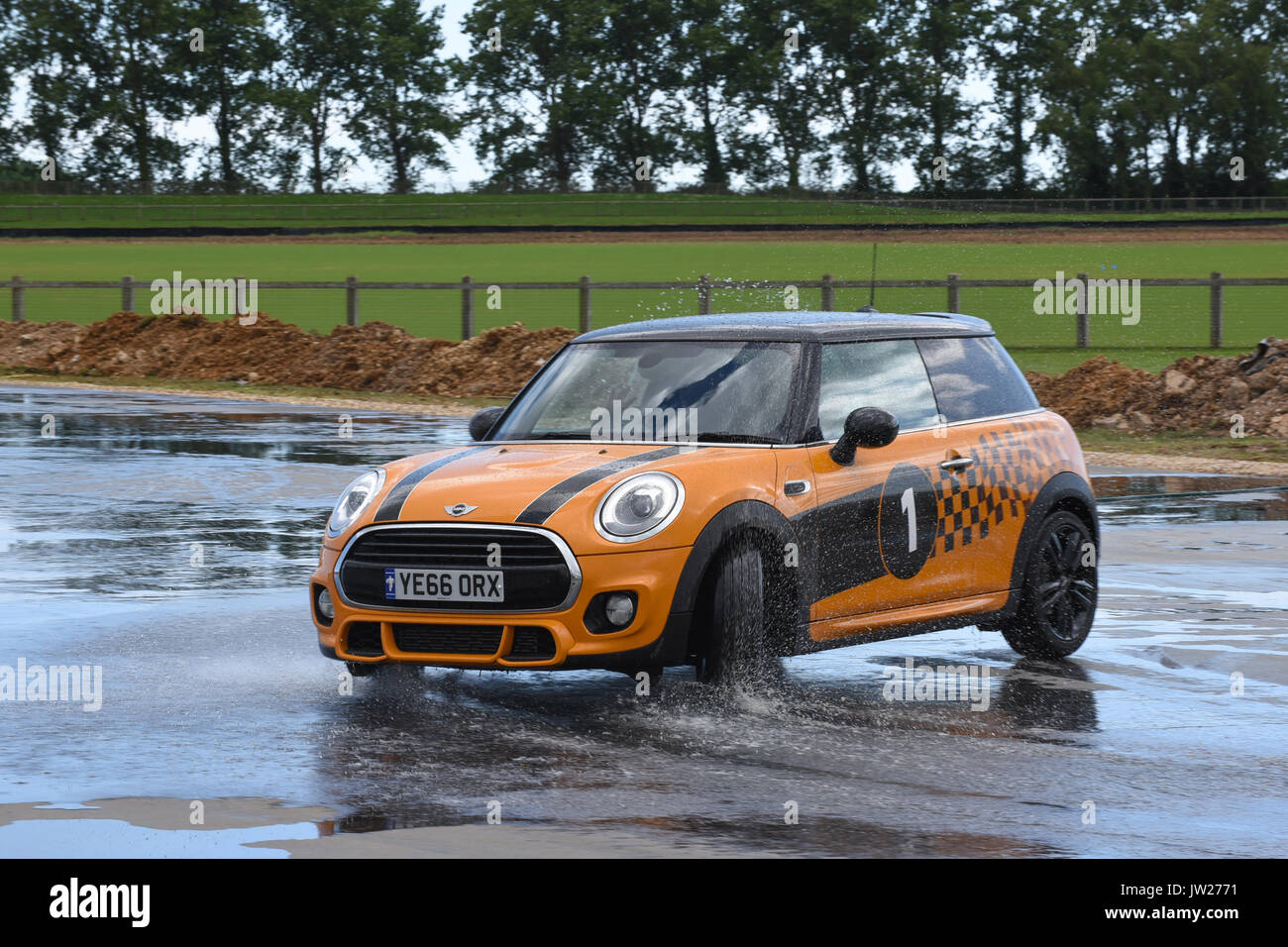 Skid Pan Stock Photo