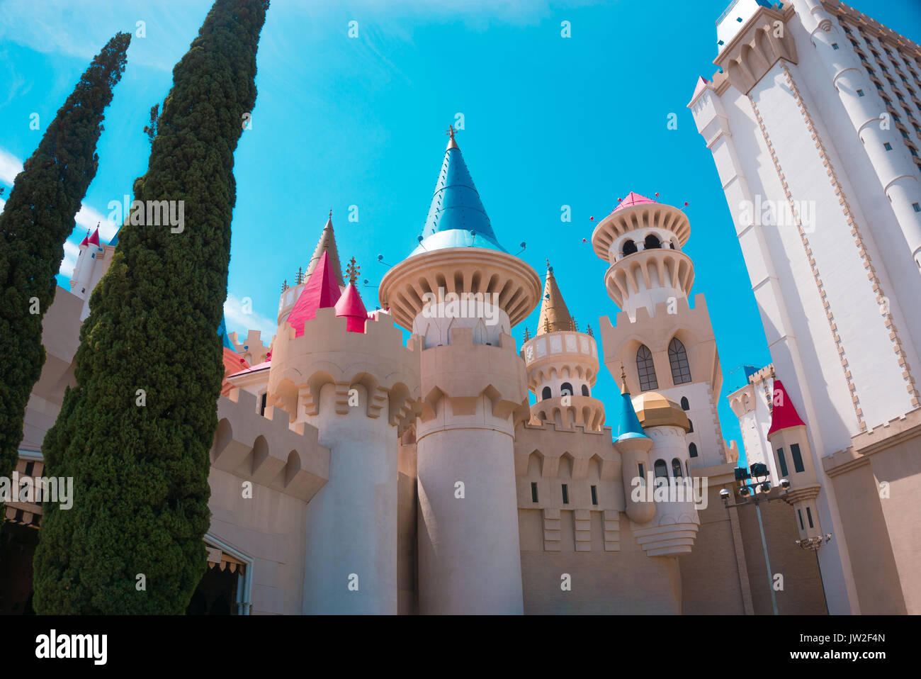 Las Vegas, USA - May 04, 2016: Excalibur Hotel and Casino in  , Nevada. Stock Photo