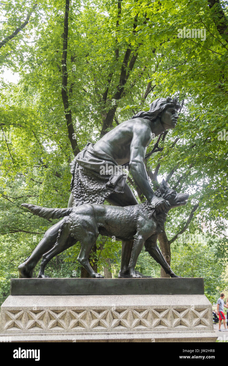 Native american indian statue outside hires stock photography and
