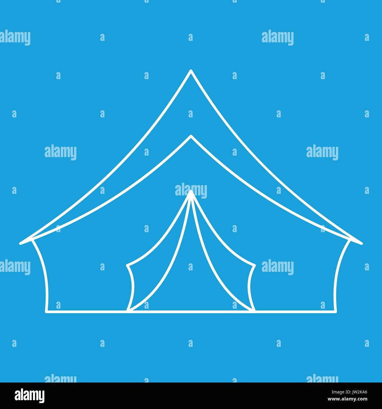 Tourist camping tent icon, outline style Stock Vector Image & Art - Alamy