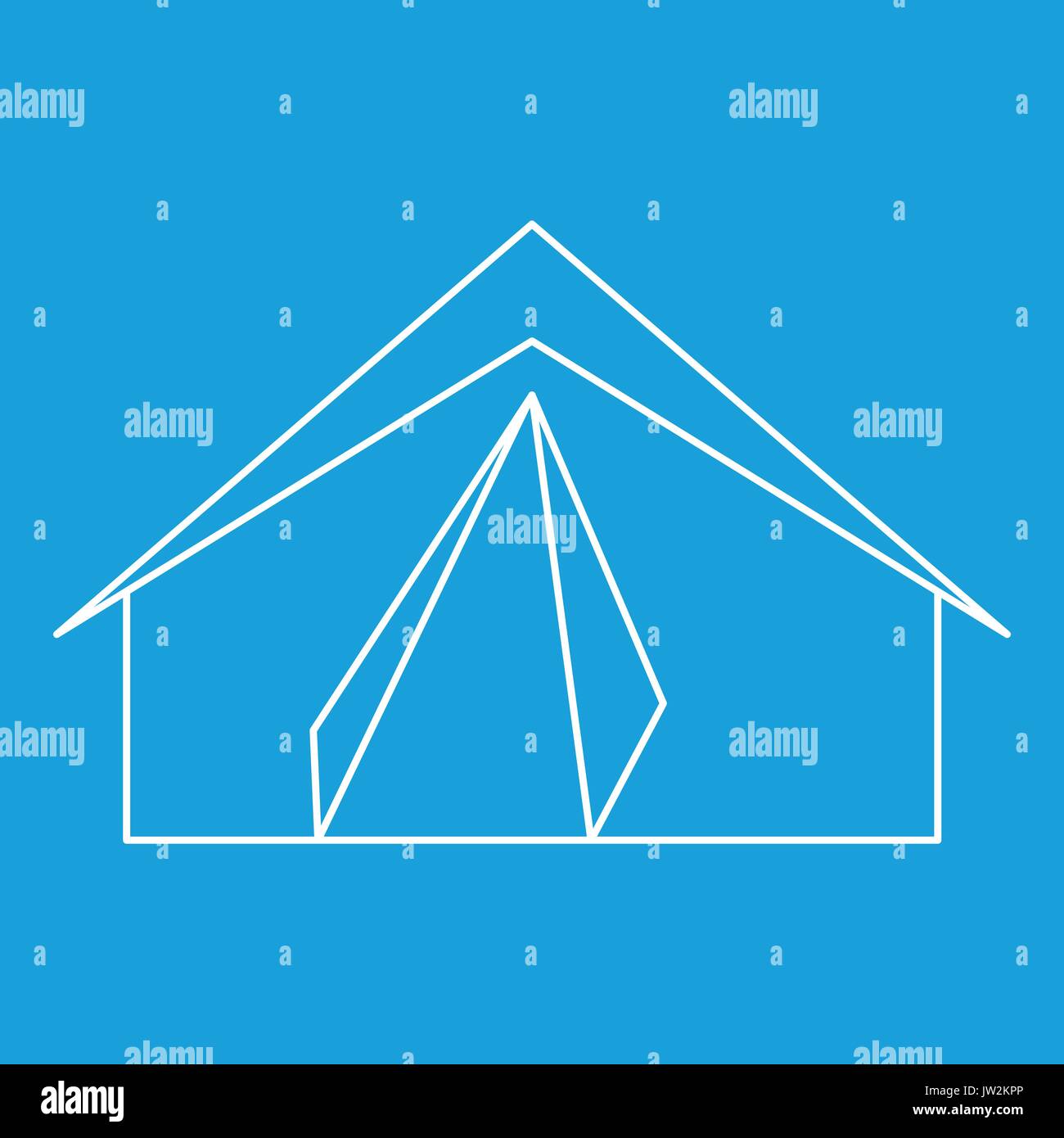Tourist tent icon, outline style Stock Vector Image & Art - Alamy