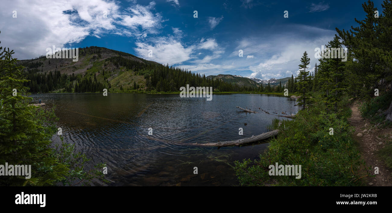 Lost lake Panorama Indian Peaks Wilderness Colorado Stock Photo Alamy