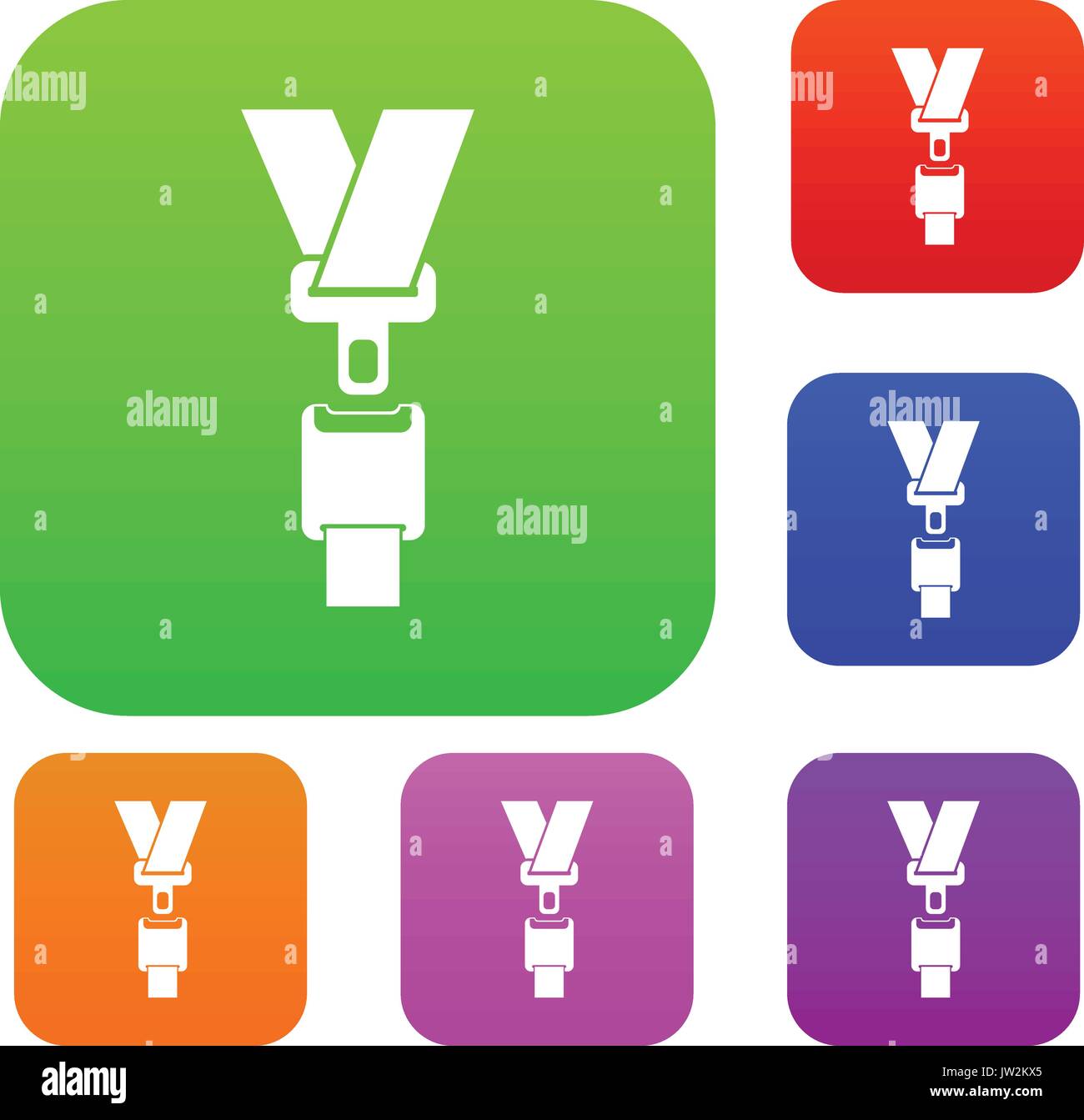 Safety belt set collection Stock Vector Image & Art Alamy
