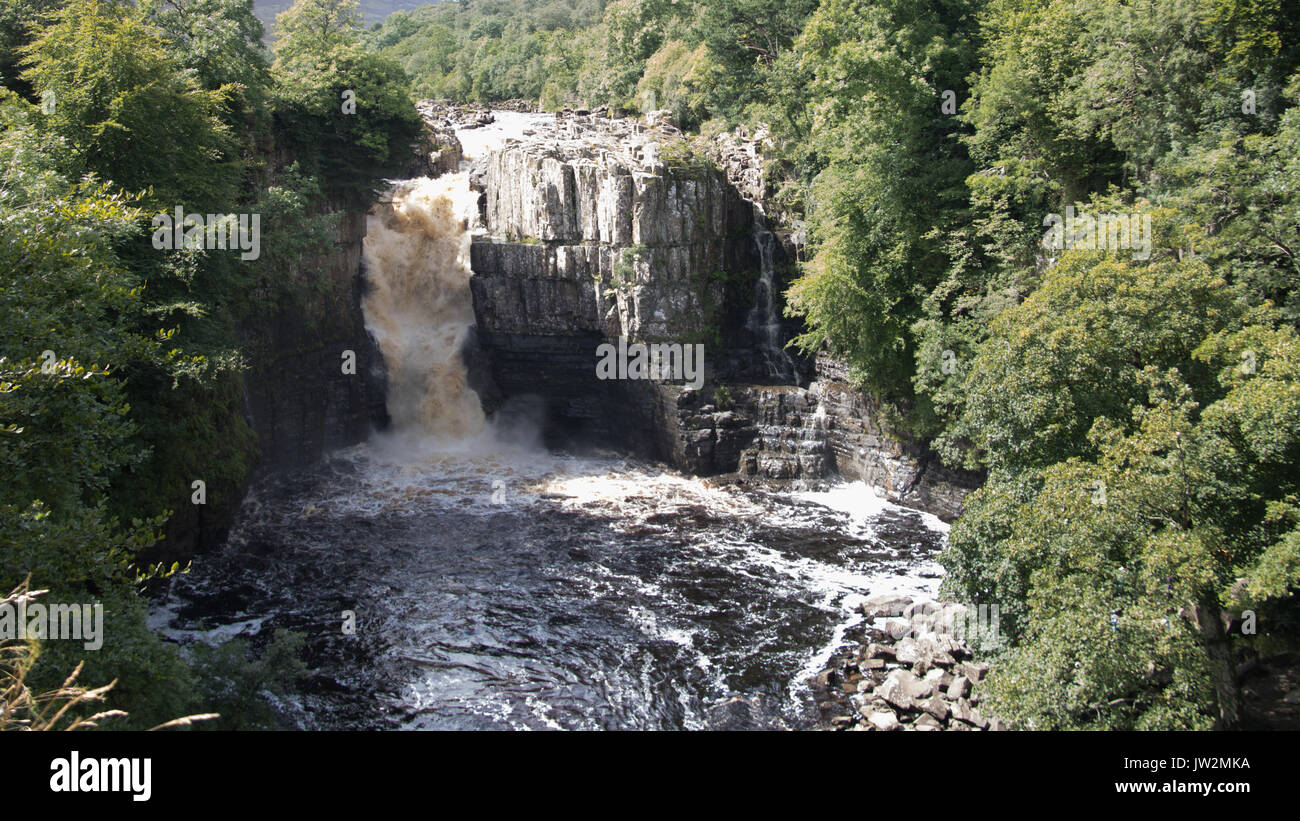 High Force waterfall, County Durham. Stock Photo