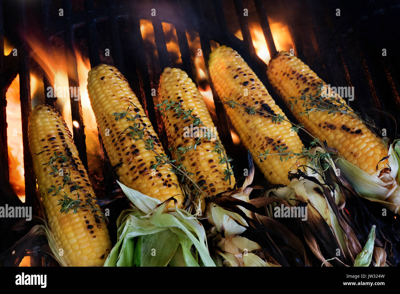 Corn on cob covered hi-res stock photography and images - Alamy