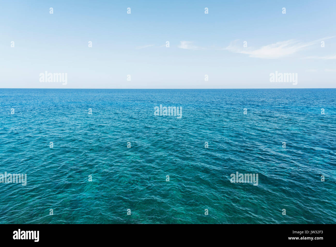 Tranquil seascape blue ocean hi-res stock photography and images - Alamy