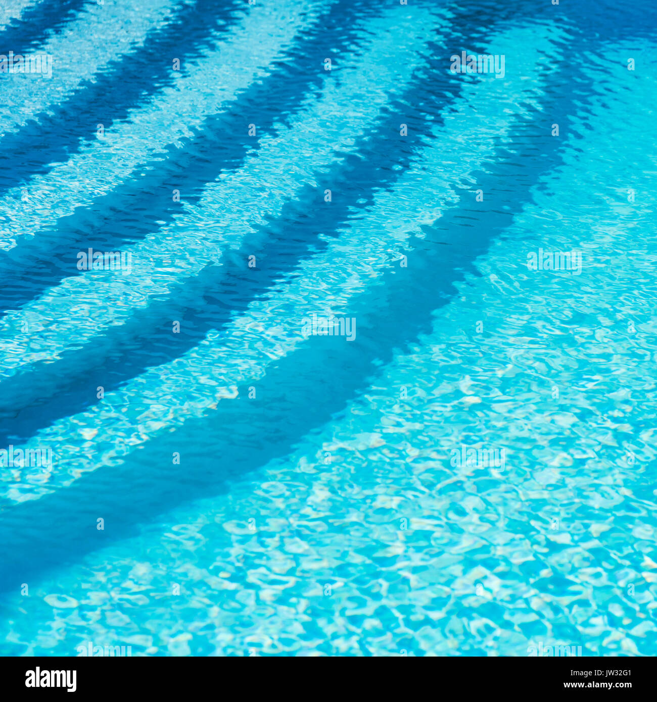 Transparent blue water Stock Photo