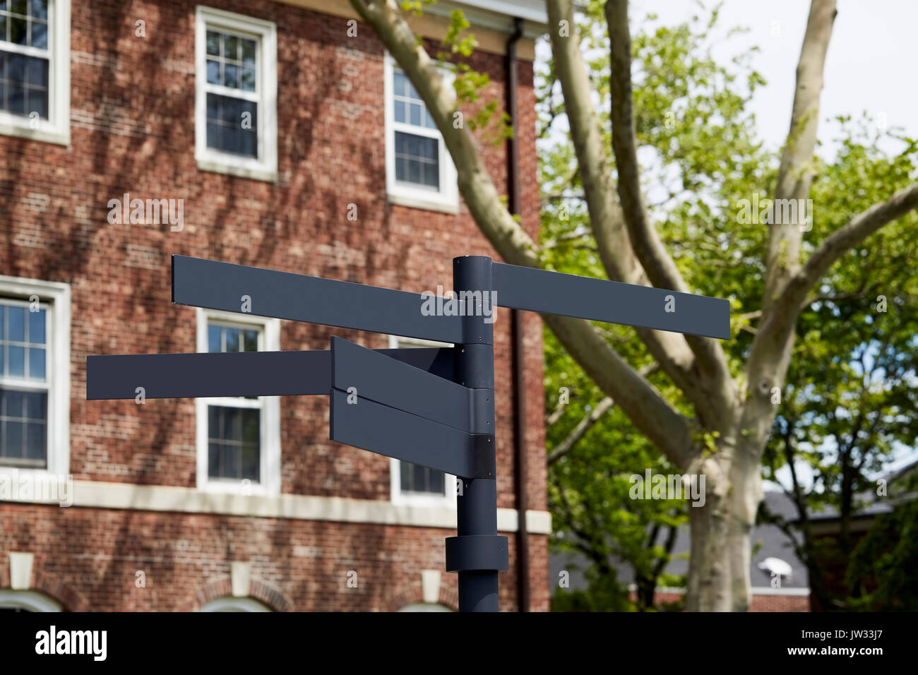 USA, New York State, New York City, Directional sign in Manhattan Stock Photo
