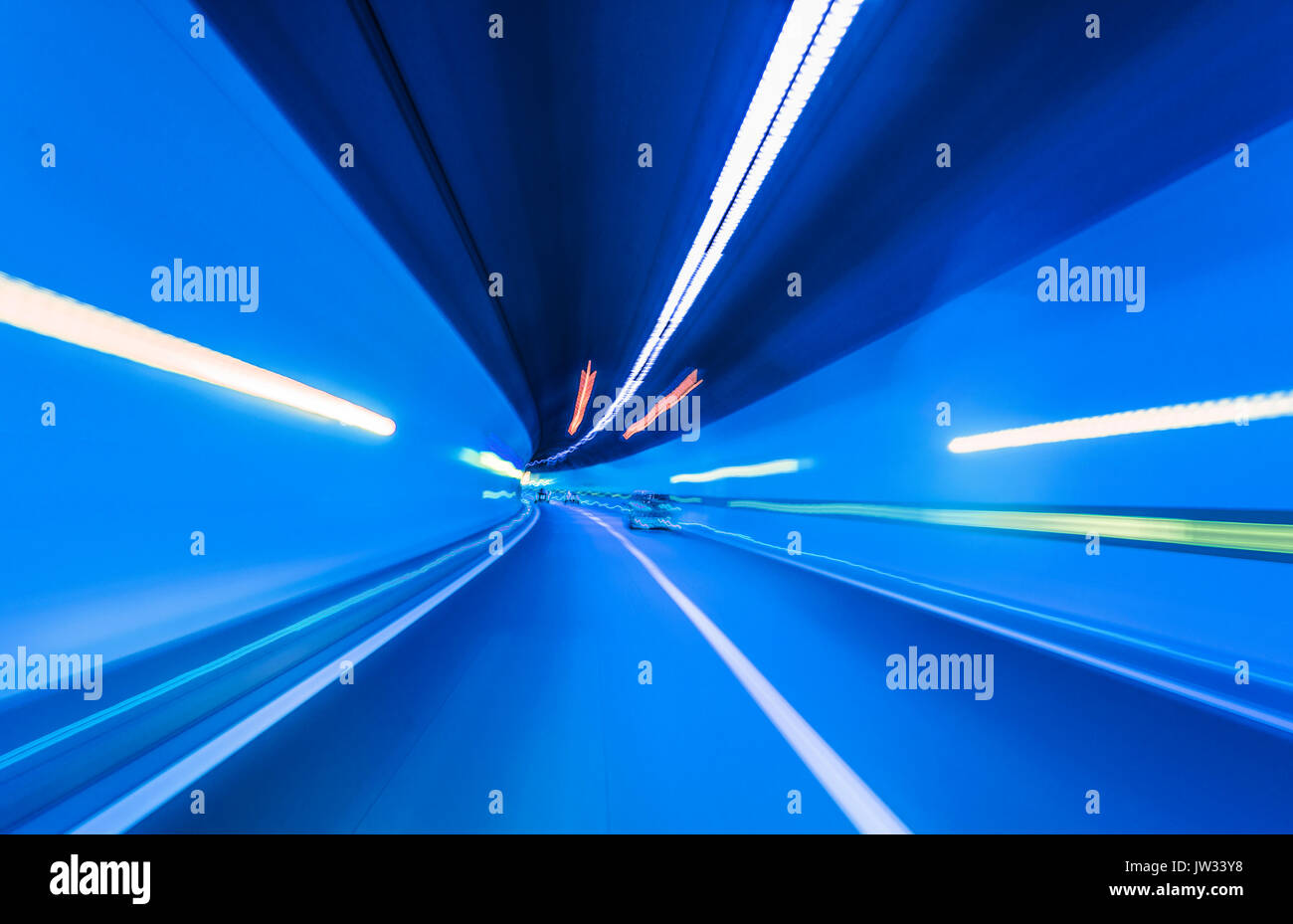 Road in an underground tunnel Stock Photo - Alamy