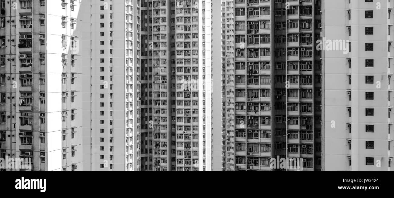 The public house estate Tsz Wan Shan in Hong Kong, China. Stock Photo