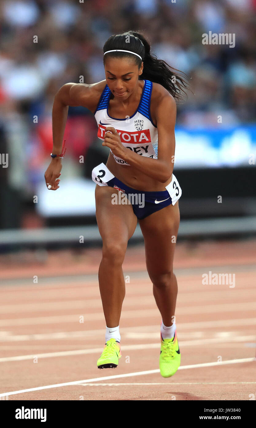 Great Britain's Adelle Tracey during the Women's 800m heats during day seven of the 2017 IAAF World Championships at the London Stadium. PRESS ASSOCIATION Photo. Picture date: Thursday August 10, 2017. See PA story ATHLETICS World. Photo credit should read: Adam Davy/PA Wire. Stock Photo