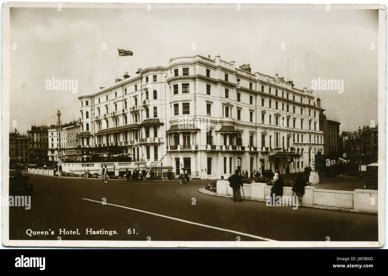 Queens Hotel Hastings 1938 Stock Photo Alamy
