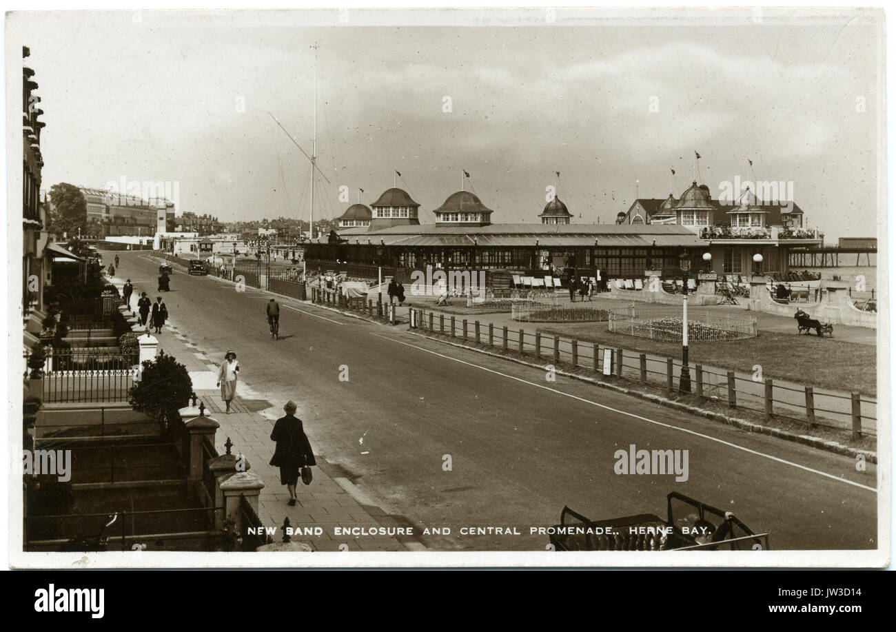 Central Bandstand Herne Bay 1930s Stock Photo