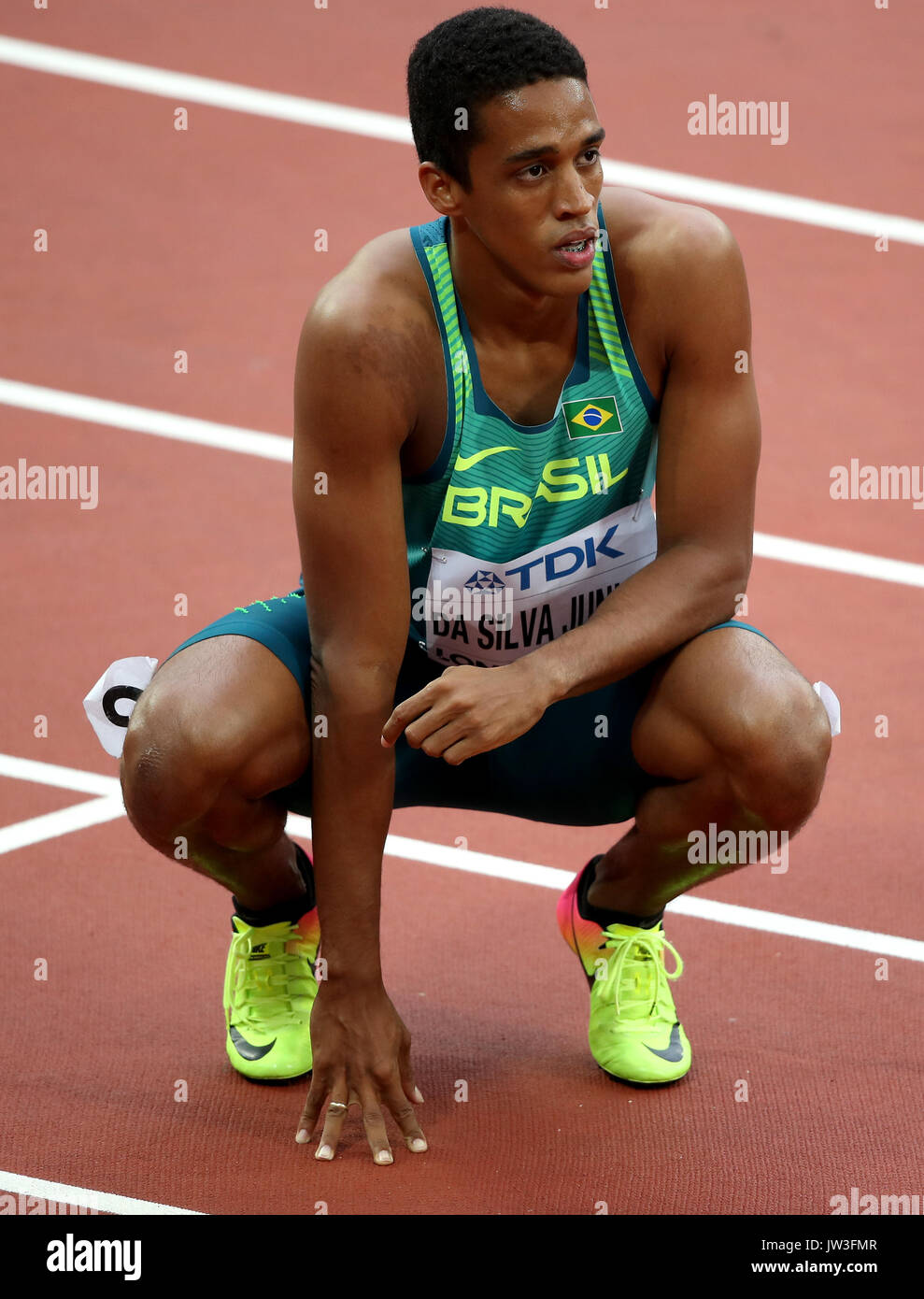 Brazil S Aldemir Da Silva Junior After The Men S 0m Heat 3 During Day Four Of The 17 Iaaf World Championships At The London Stadium Press Association Photo Picture Date Monday August 7