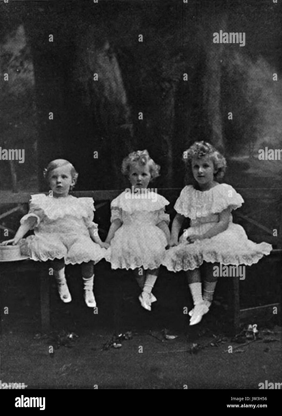 Children of the 9th Duke of Beaufort   Speaight CL 6 12 1902 Stock Photo