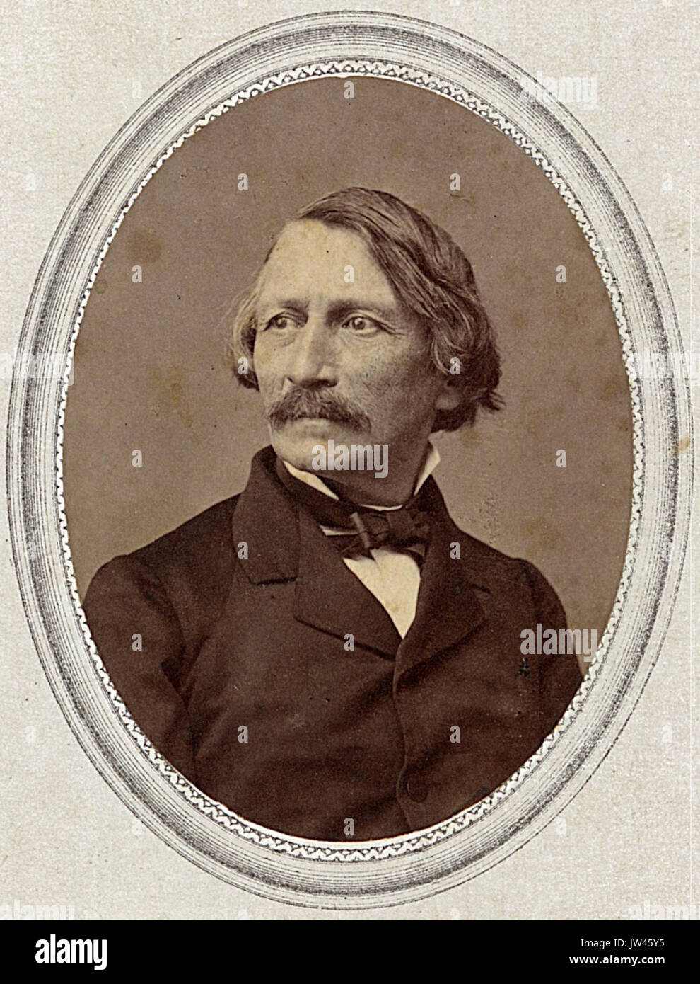 ETH BIB Semper, Gottfried (1803 1879) Portrait Portr 10869 tif (cropped) Stock Photo