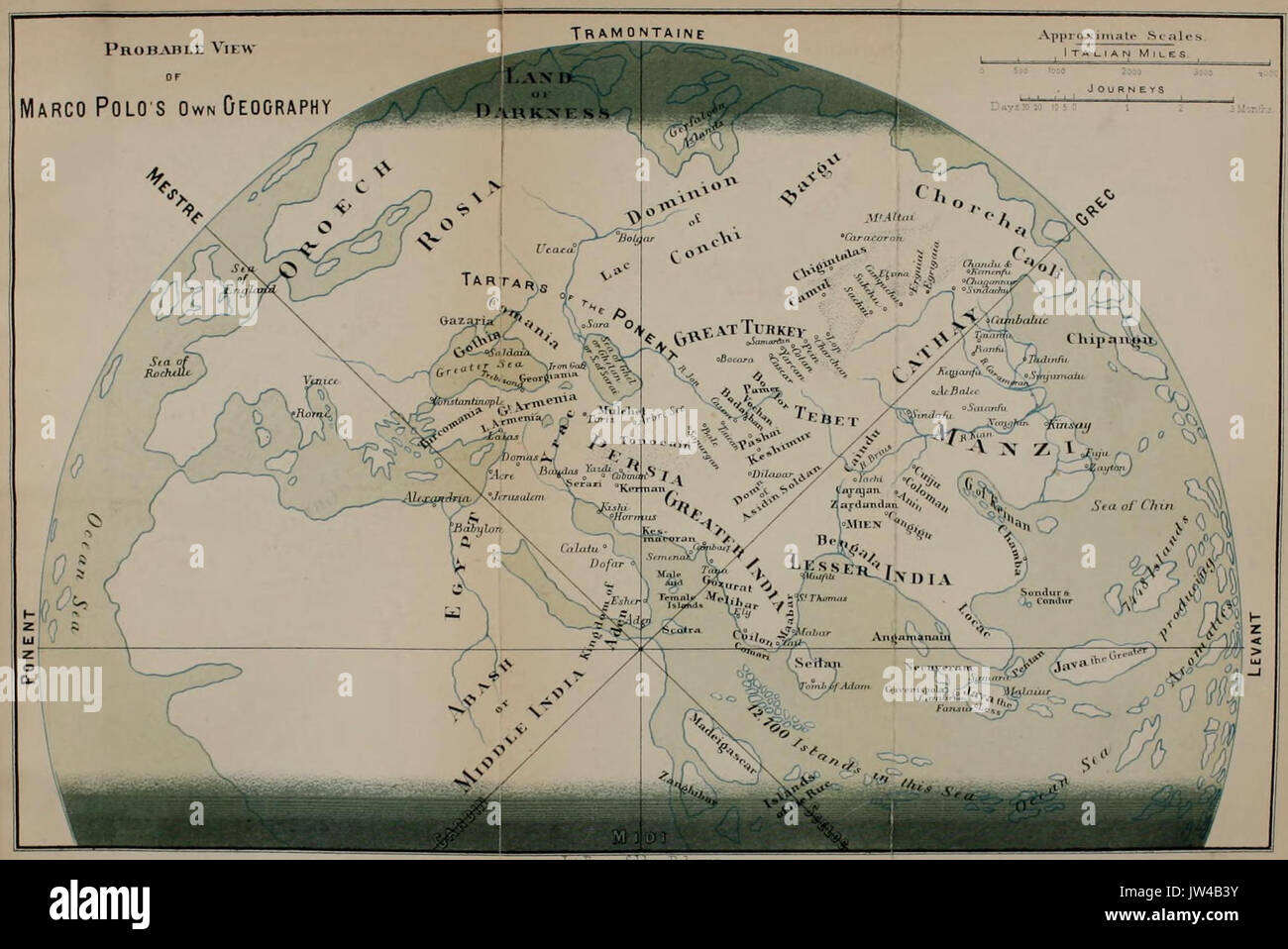Marco polo map hi-res stock photography and images - Alamy