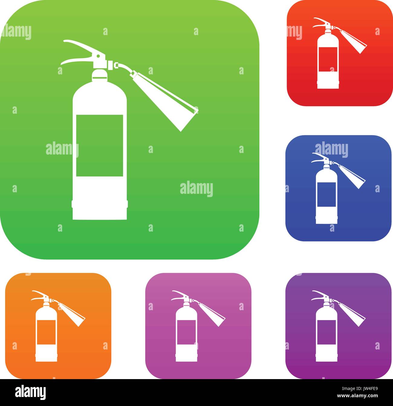 Fire extinguisher set collection Stock Vector Image & Art - Alamy