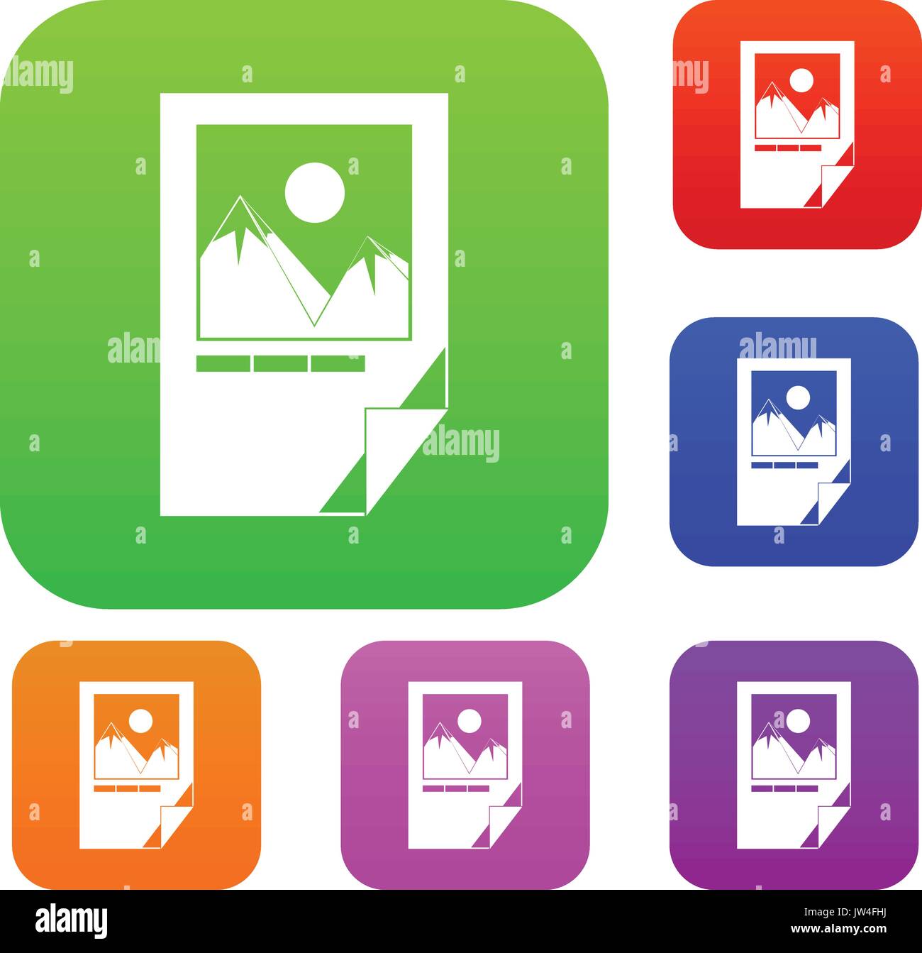 Tested ink paper with printer marks set collection Stock Vector
