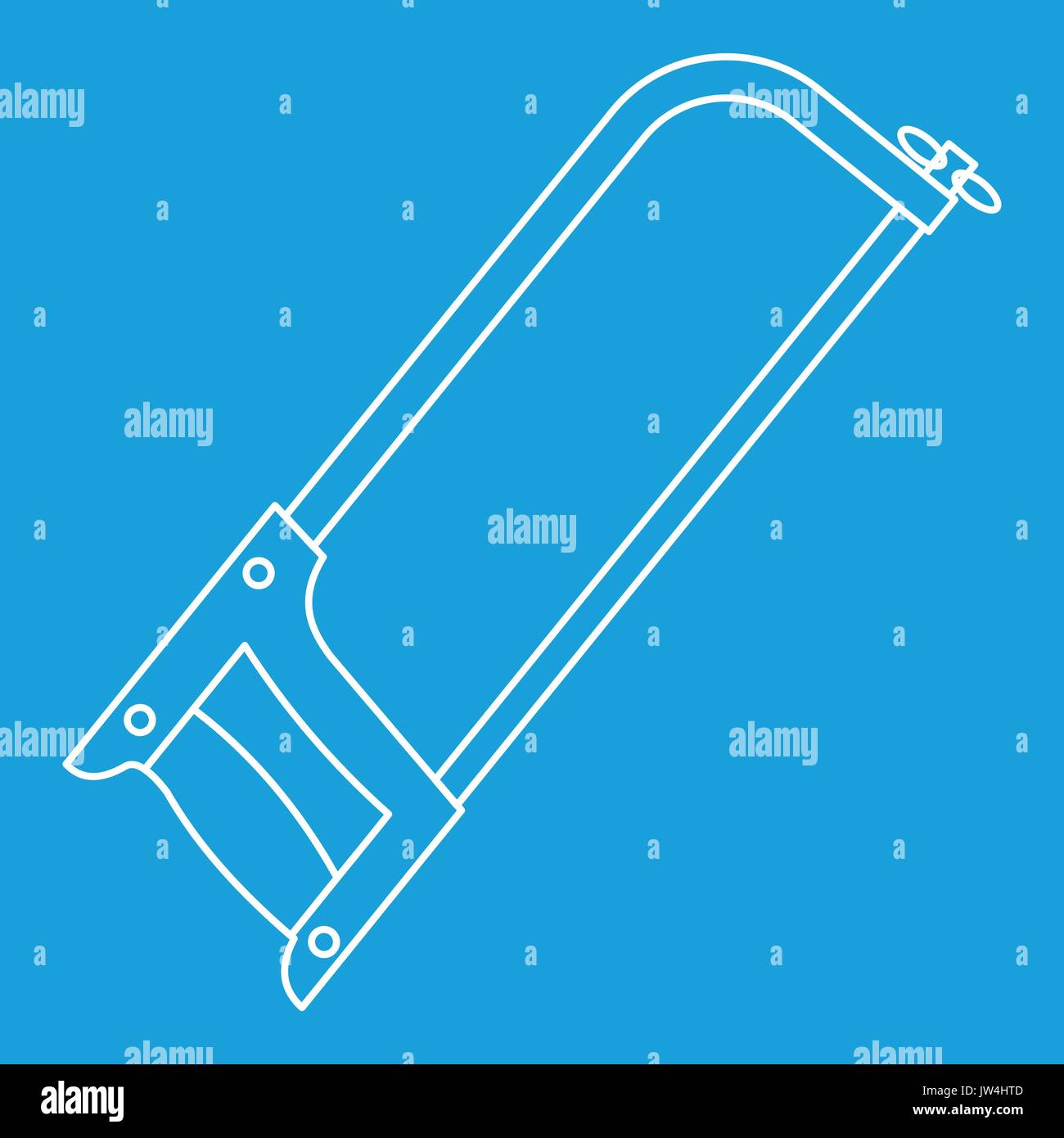 Hacksaw icon, outline style Stock Vector Image & Art - Alamy