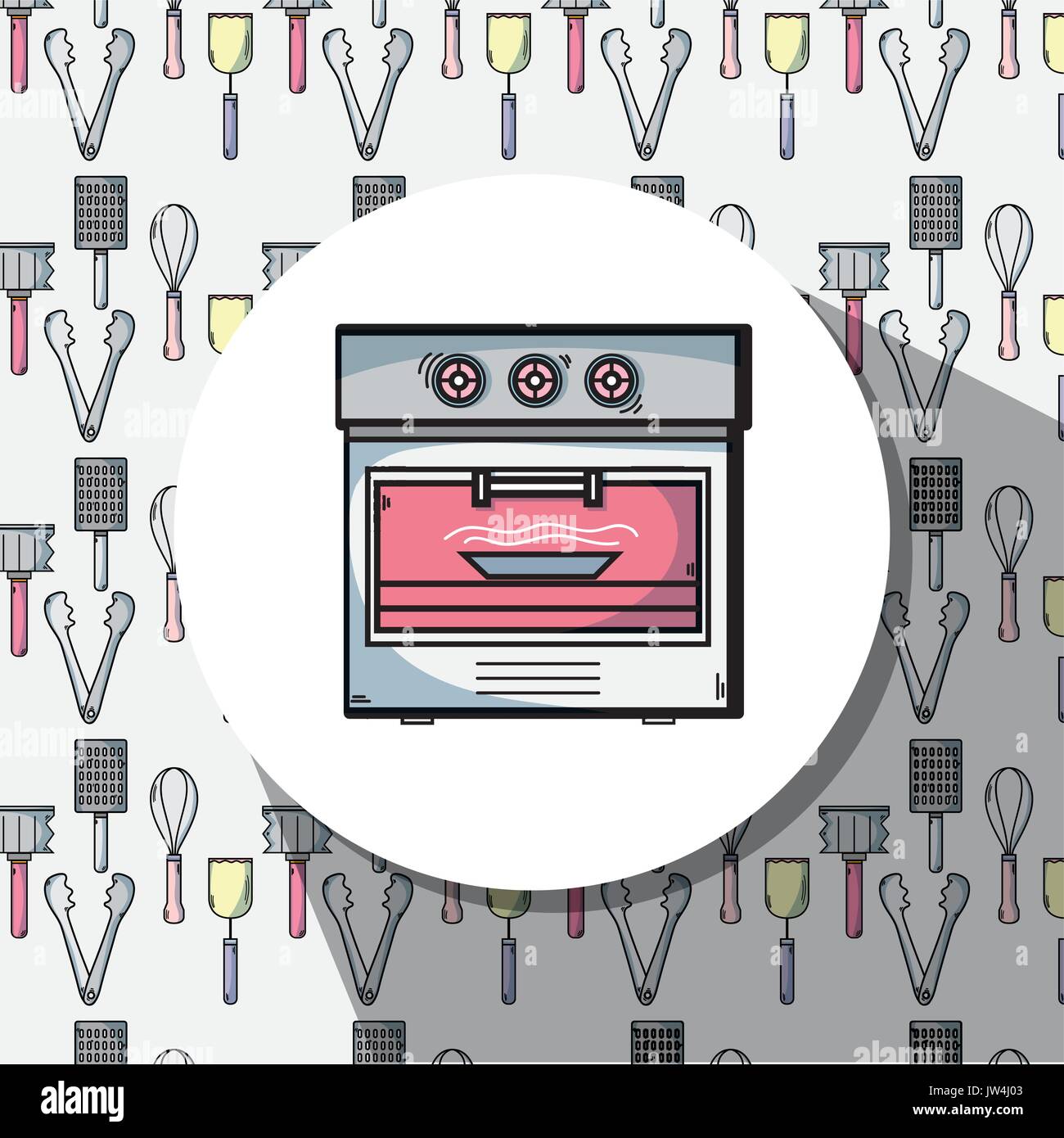technology machines to used in the kitchen Stock Vector