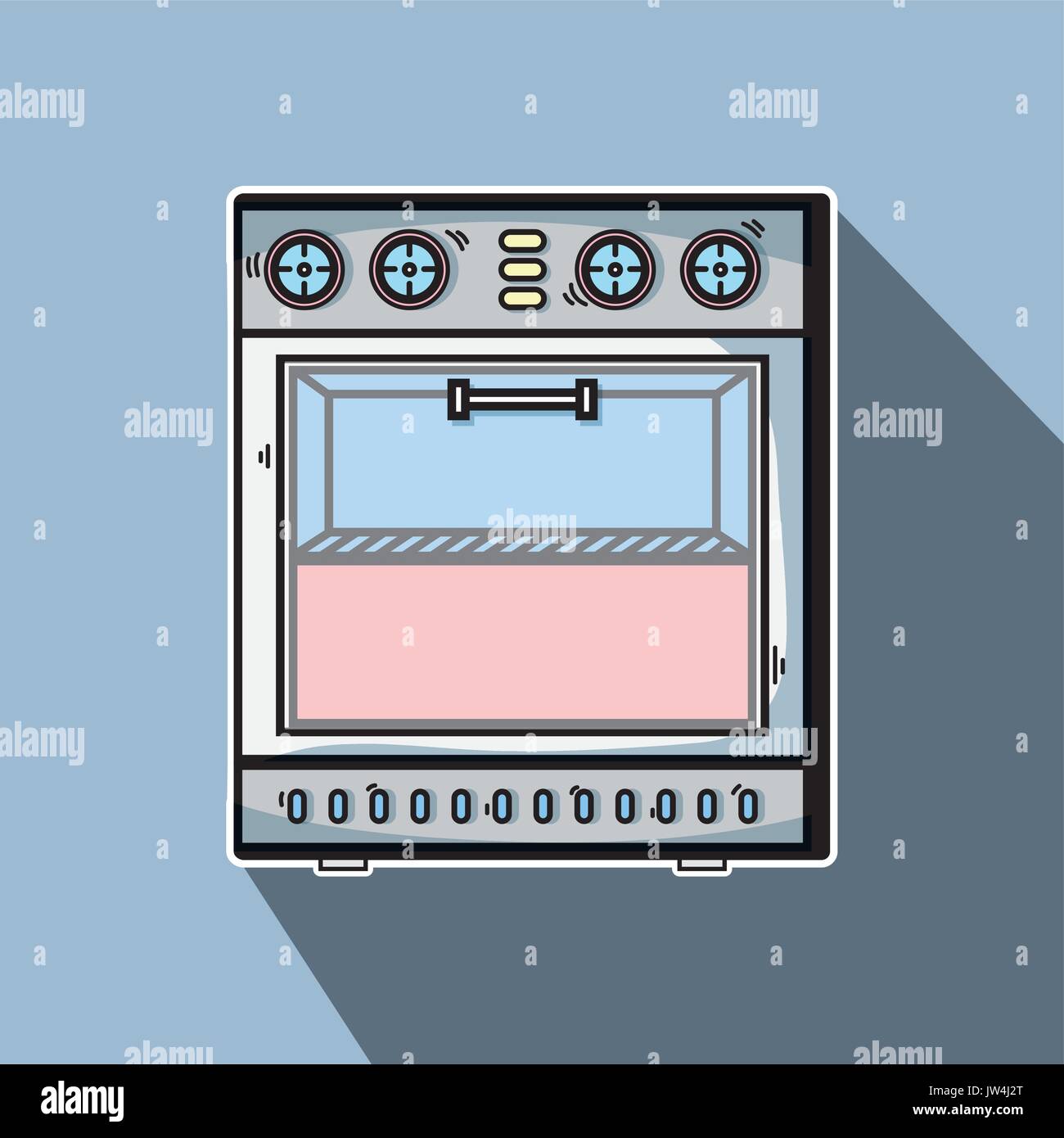 technology machines to used in the kitchen Stock Vector