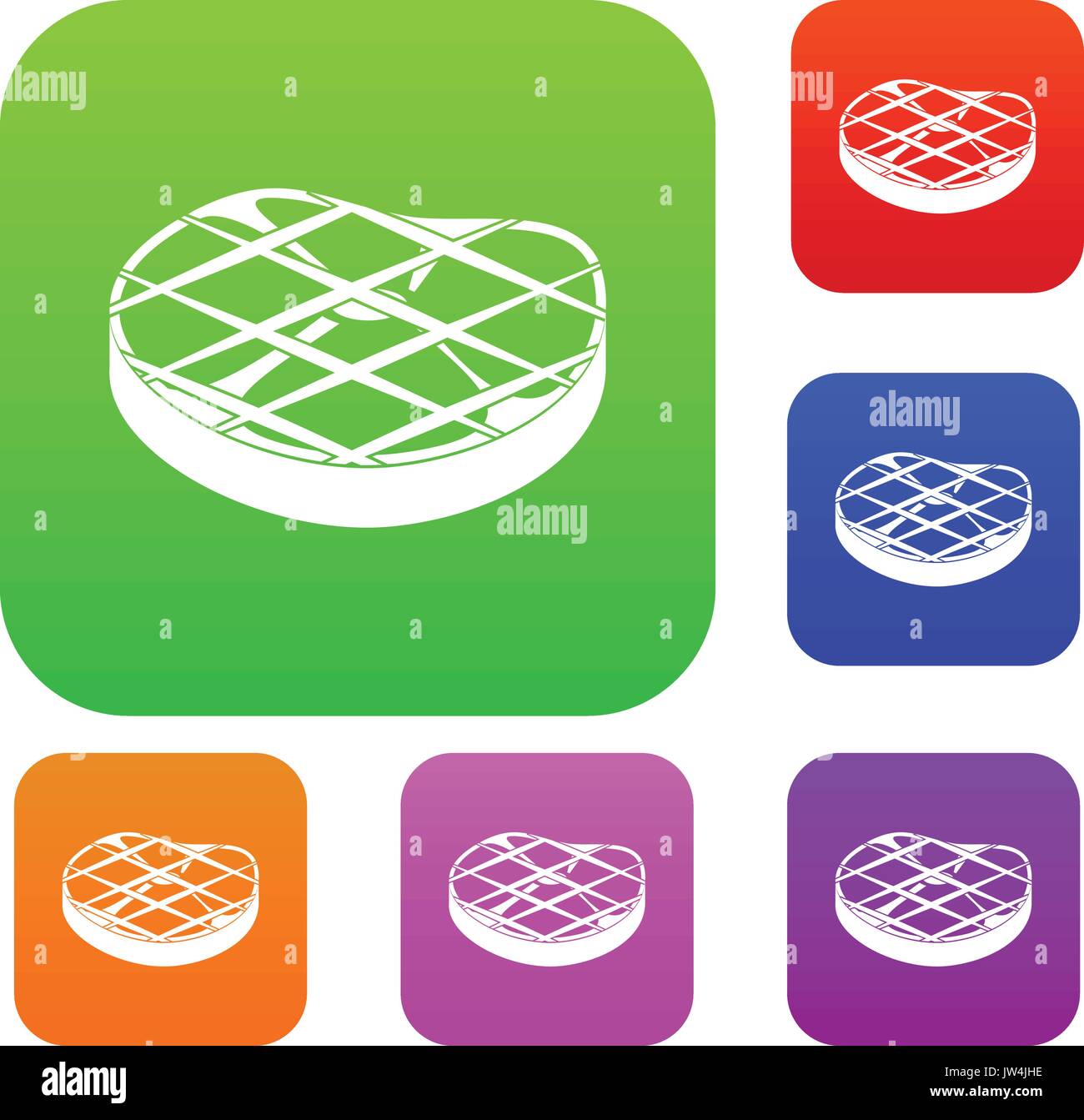 Steak set collection Stock Vector Image & Art - Alamy
