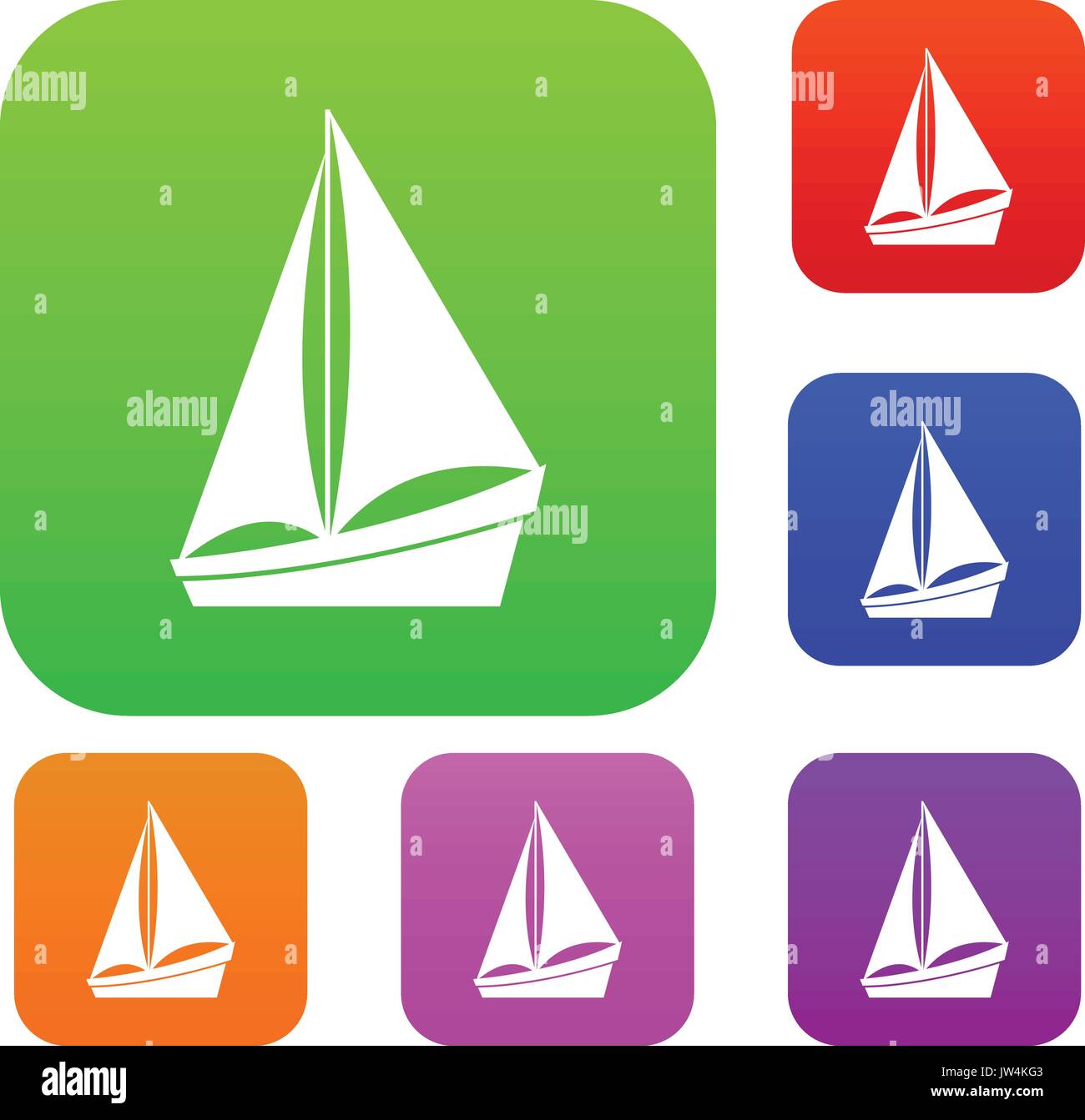 Small yacht set collection Stock Vector Image & Art - Alamy